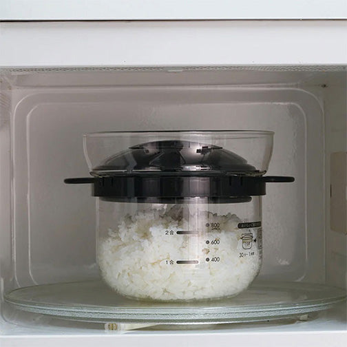 Microwavable Glass Rice Maker (Japan Exclusive) – ANDPERFECT